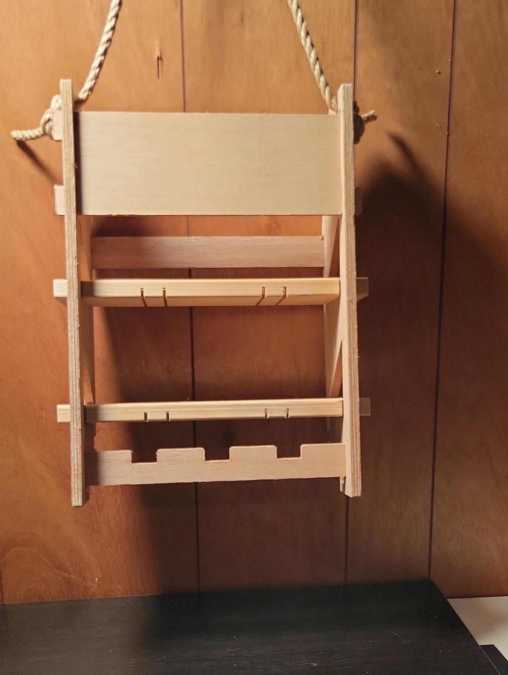 Rare Dr. Squatch Wooden Hanging Shower Caddy Natural Wood - Picture 2 of 5